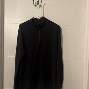 Lulu Lemon Black Metal Vent Tech 1/4 Zip